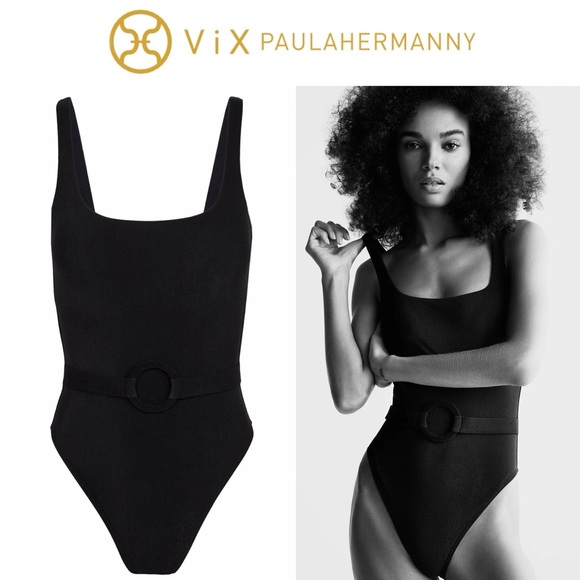 VIX TISA ZURI ONE PIECE IN BLACK SZ L 228$